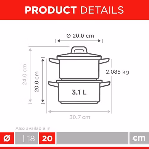 Kuhn Rikon 2-Tier Stainless Steel Steamer Set with Glass Lid, Silver, 3.1 l, Diameter: 20 cm – 4
