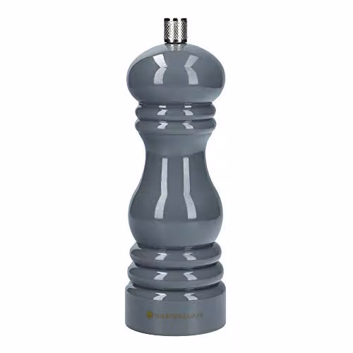MasterClass Pepper or Salt Grinder in Grey Plastic with Ceramic Mechanism, Height: 17 cm