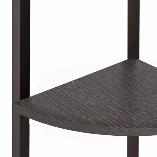 vidaXL 5-Tier Modern Corner Shelf in Black Metal, W/D/H: 45.5 x 31.5 x 180 cm – 2