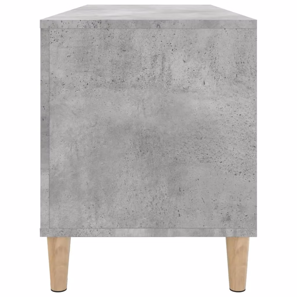 Berkfield Home Record Cabinet in Concrete Grey, W/D/H: 100 x 38 x 48 cm – 3