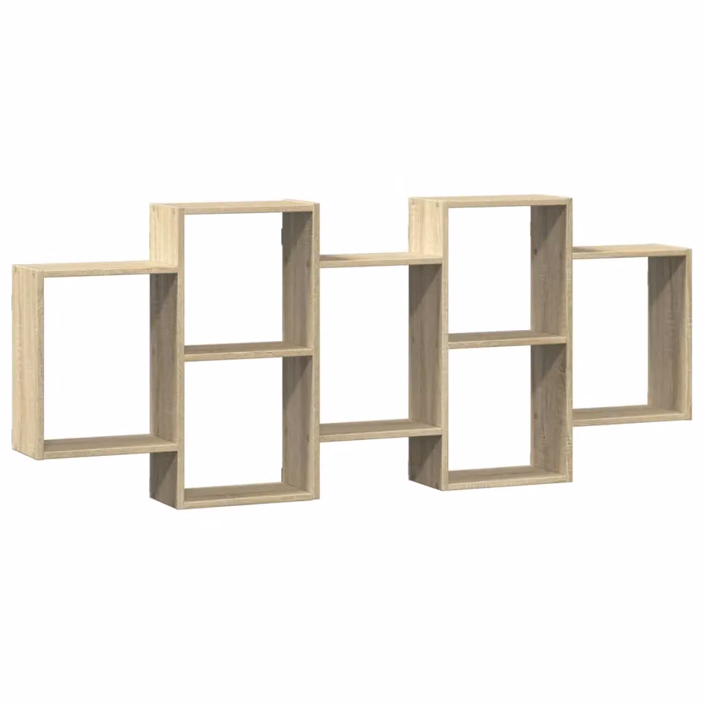Berkfield Home Wall Mounted Sonoma Oak Shelf in Brown, W/D/H: 159 x 18 x 65 cm – 2