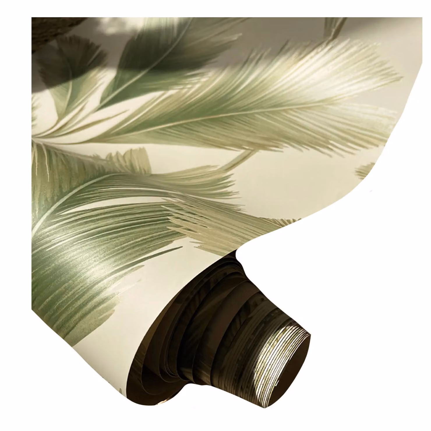 Belgravia Kailani Palm Leaf Botanical Wallpaper in Green, Roll W: 50.0 cm, H: 64.0 cm – 3