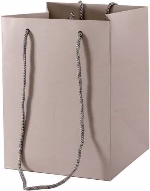 Kingsbury Gifts Hand Tie Paper Gift Bag in Grey, Height: 25 cm