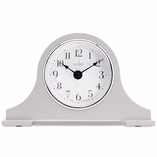 Acctim Harston Napoleon Quartz Battery Mantle Clock in Earl Grey with Arabic Numbers – 1