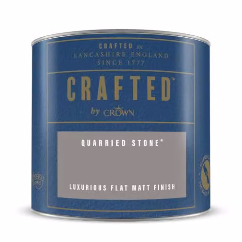 Crown Crafted Quarried Stone Matt Emulsion Paint Tester Sample, 125ml, Grey – 4
