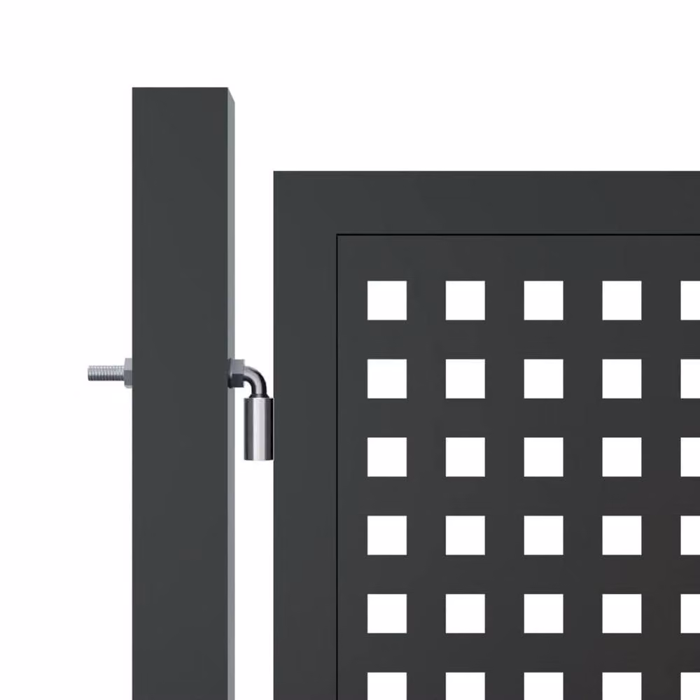Berkfield Home Durable Steel Garden Gate in Anthracite Grey, W: 300 cm, H: 225 cm – 3