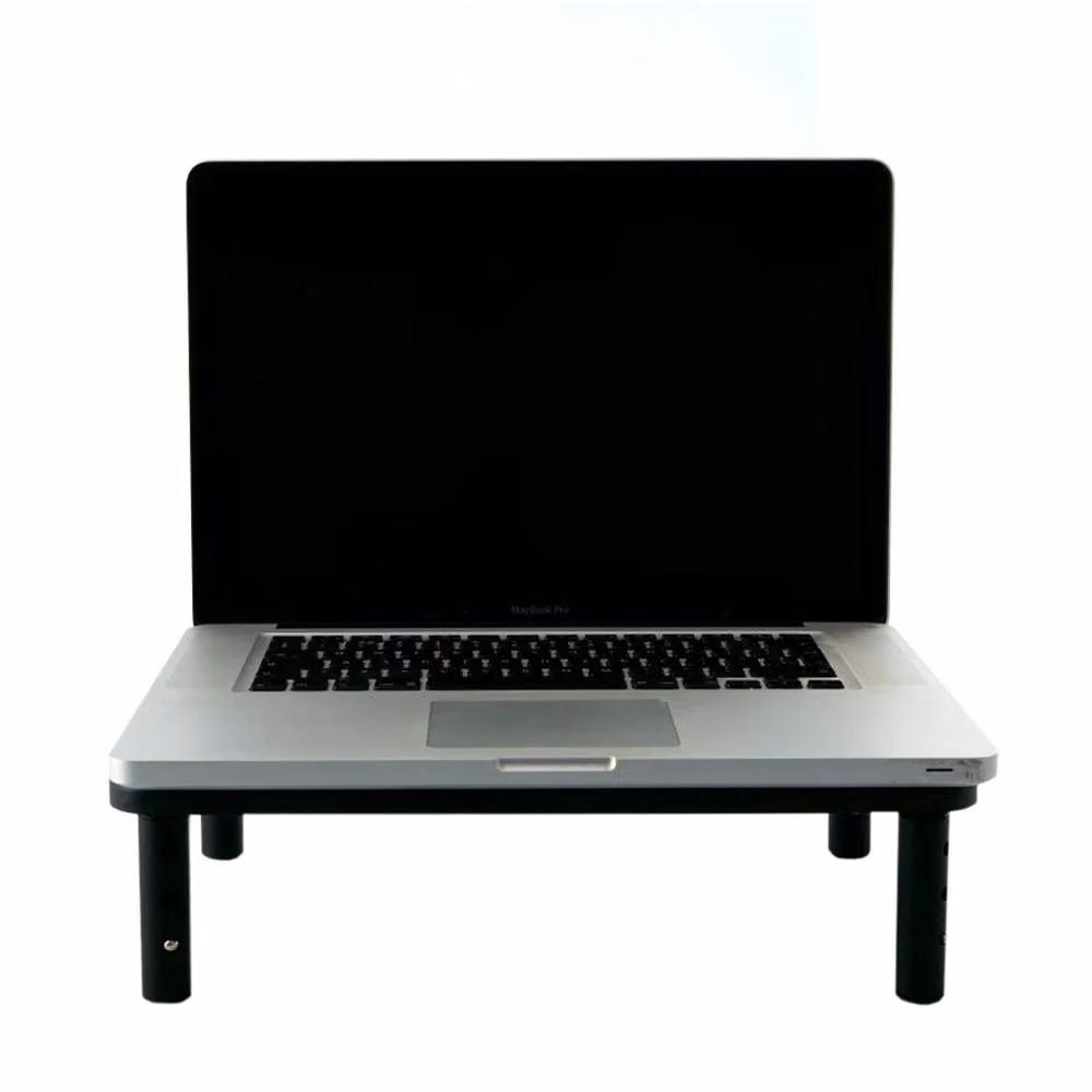 Nordara Black 3-Height Adjustable Metal Laptop Stand Ergonomic Riser – 3