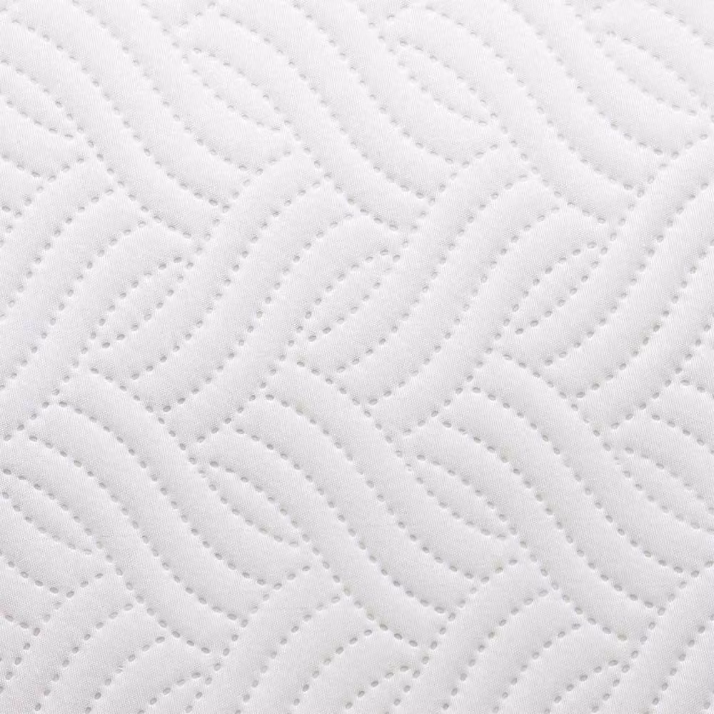 Voltico Pinsonic Quilted Microfibre Duvet Cover and Pillowcase Set in Green and White – 2