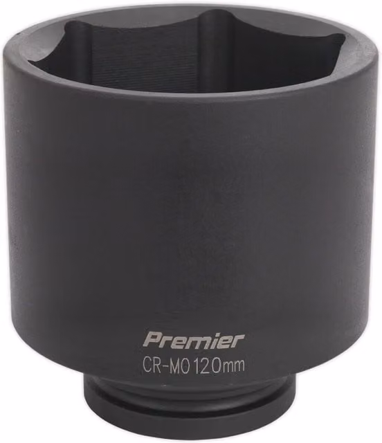 Loops 120mm Forged Deep Impact Socket, 1 Inch Sq Drive, Chrome Molybdenum, Black/Multicolour – 1