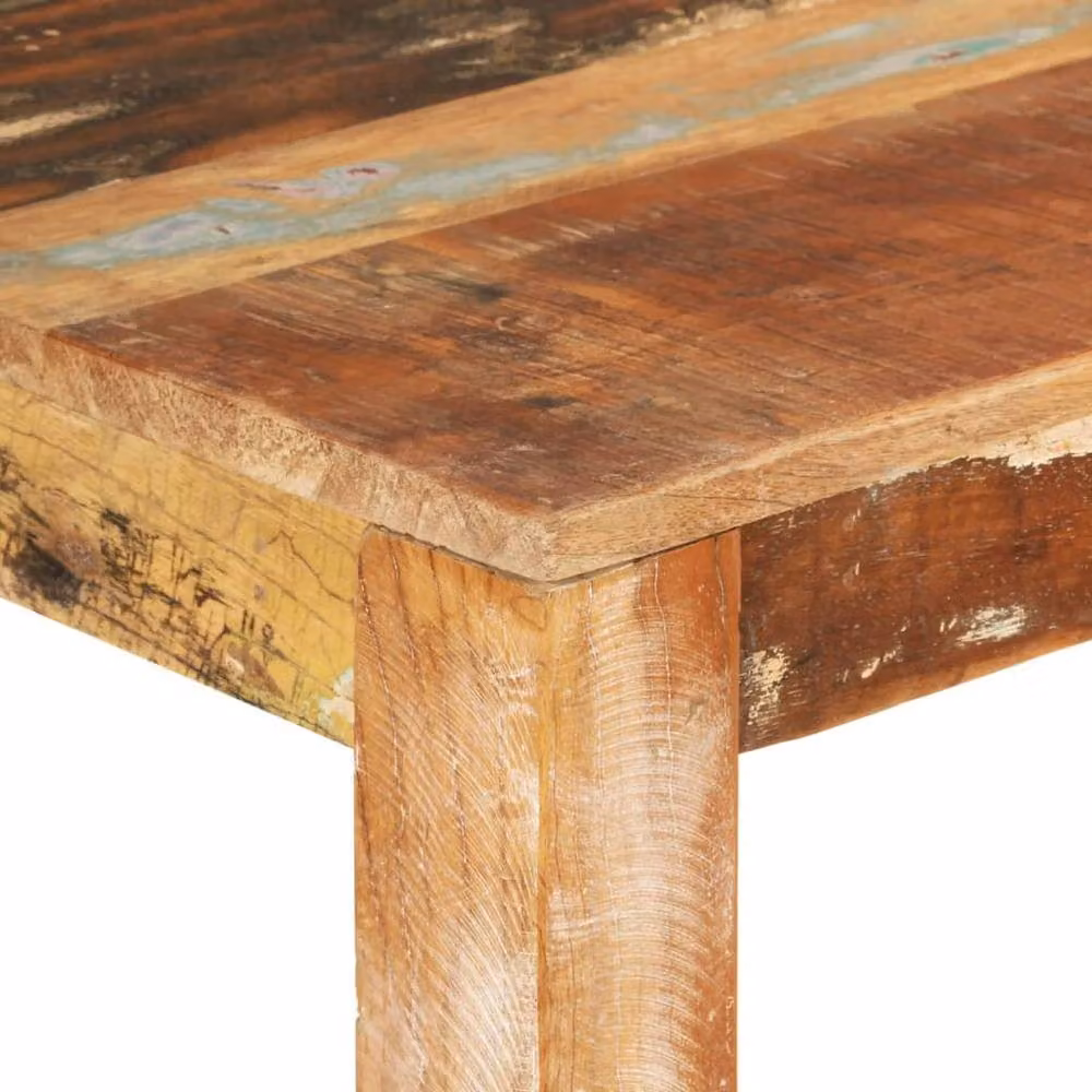 Berkfield Home Green Reclaimed Solid Wood Dining Table, W/D/H: 110 x 55 x 76 cm – 3