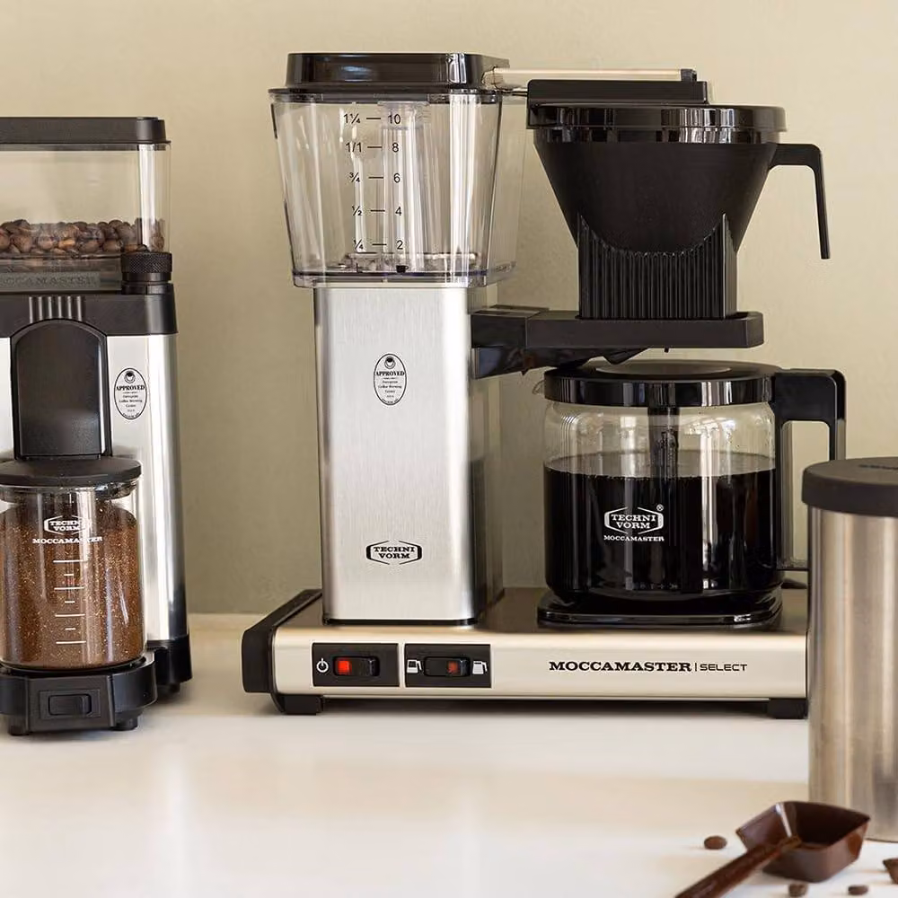 Moccamaster KBG Select Filter Coffee Machine with Glass Jug, Silver – 7