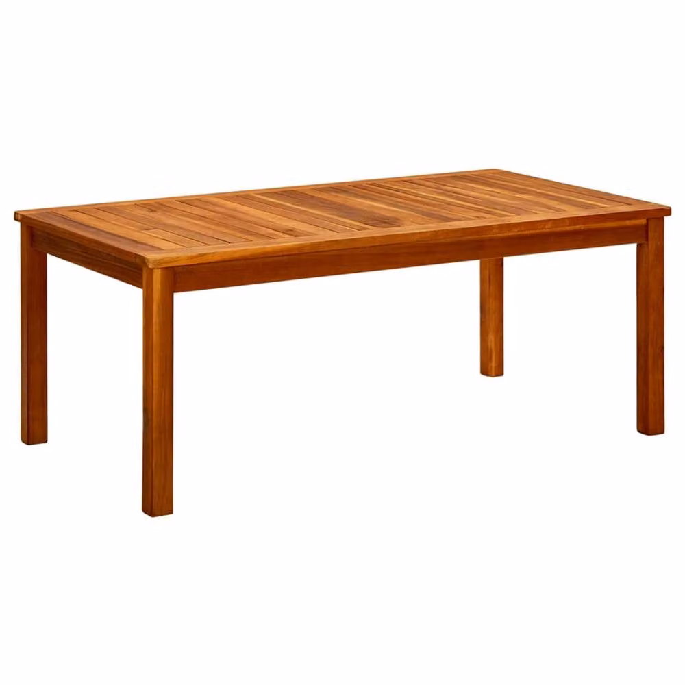 Berkfield Home Brown Solid Acacia Wood Garden Coffee Table W/D/H: 110 x 60 x 45 cm – 2