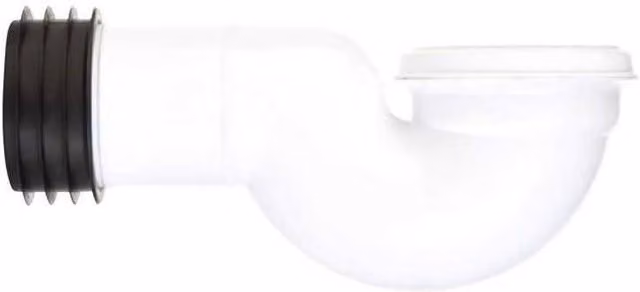 Securplumb White Plastic Swan Neck Toilet Pan Connector Bend