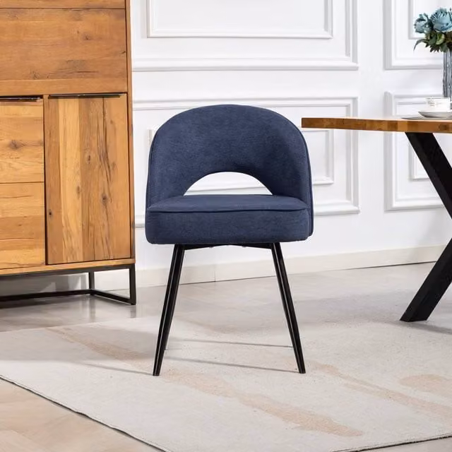 Artemis Home Ashley Blue Fabric Dining Chairs, Set of 2