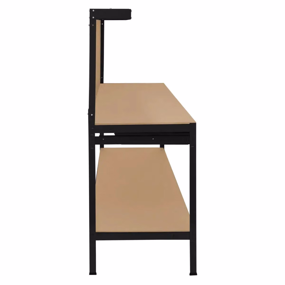 Monstershop Workbench with Pegboard and Drawer, Black, W/D/H: 120 x 60 x 155 cm – 2