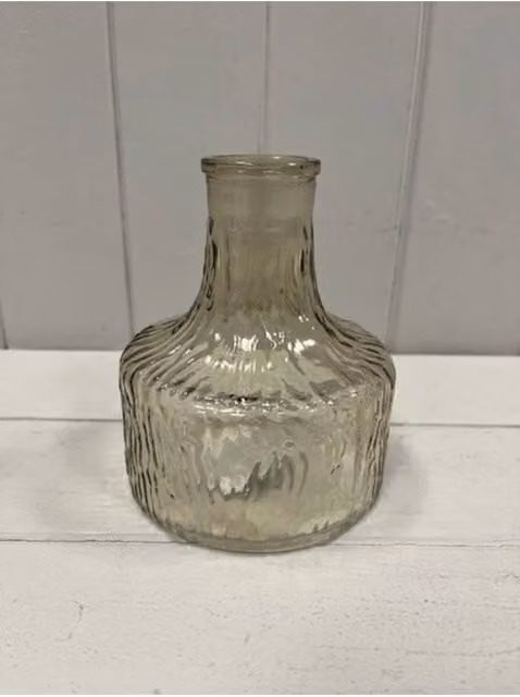 KDMD Smokey Brown Decorative Glass Tabletop Bottle