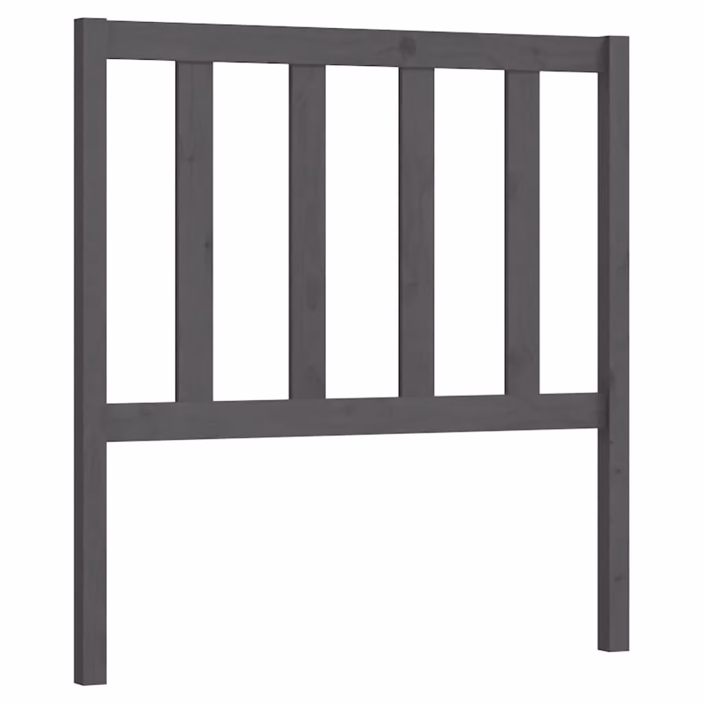 Berkfield Home Grey Rustic Solid Pine Wood Bed Headboard W/D/H: 100 x 81 x 4 cm – 2