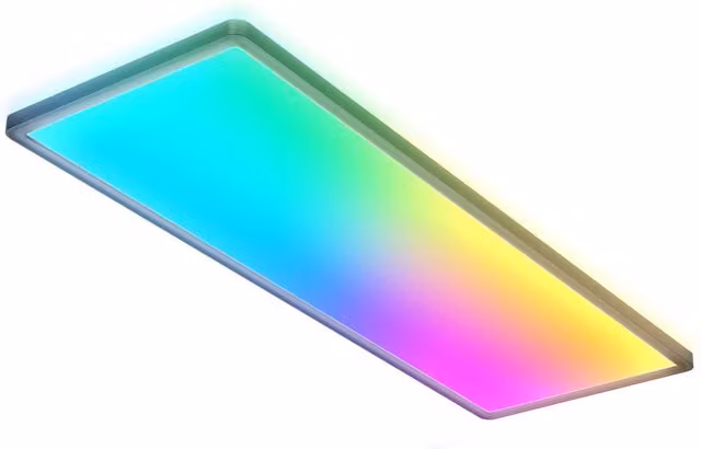 B.K.Licht Ultraslim 22W RGBW LED Backlight Panel, Black, Dimmable with Remote Control
