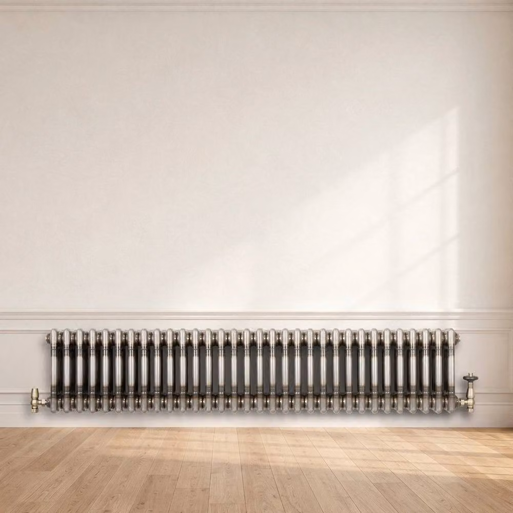 Monstershop Traditional 3 Column Steel Radiator in Silver, W/H: 30 x 146 cm – 4