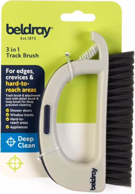 Beldray Deep Clean 3 in 1 Track Brush in White