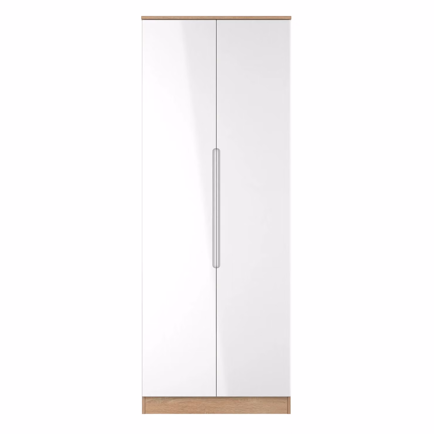 Ready Assembled 2 U Lucca Tall Double Wardrobe in Light Oak – 2