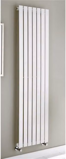 Clifton White Vertical Single Panel Radiator H x W: 180 x 48 cm