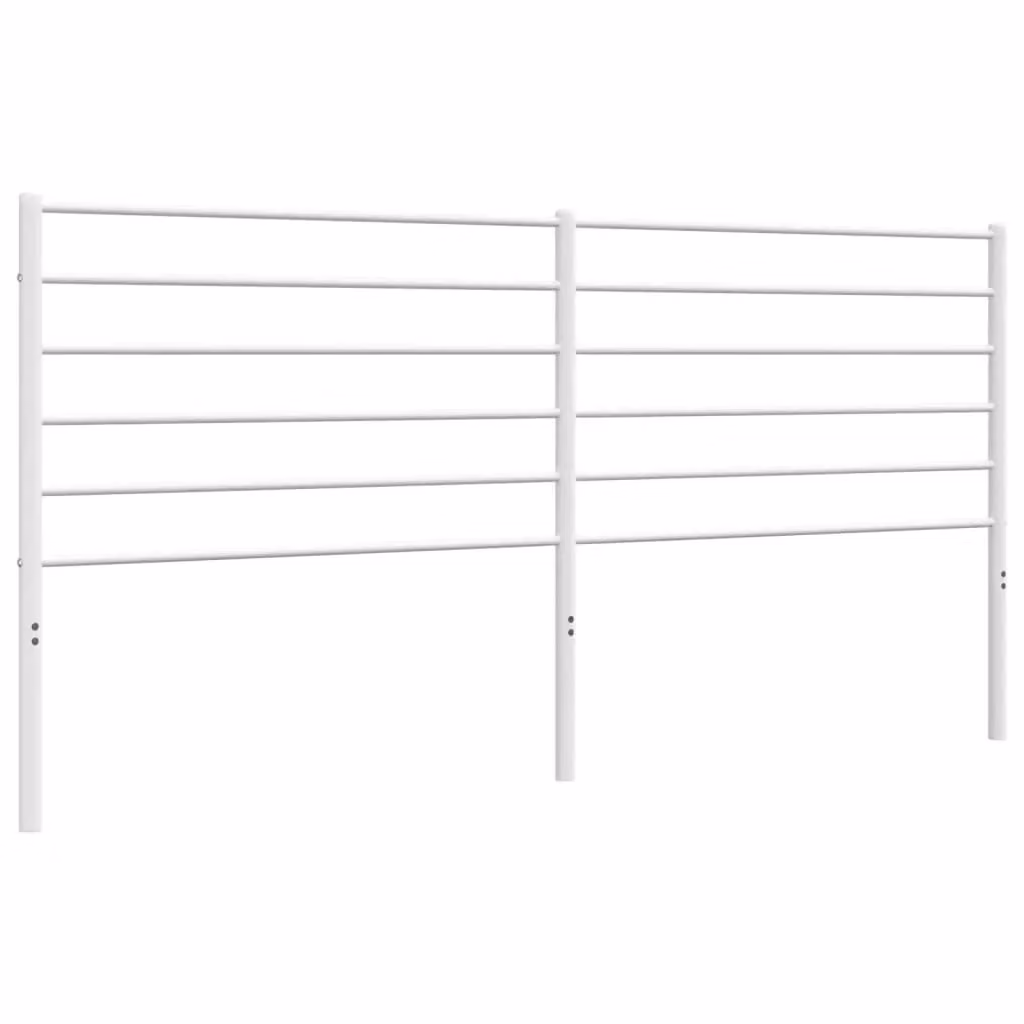 Berkfield Home Classic Metal Headboard in White, 193 cm – 2