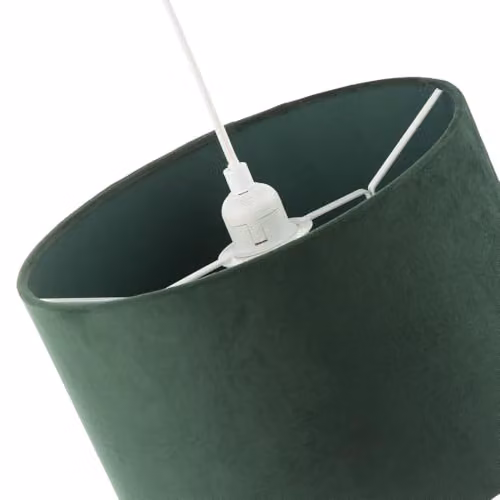 Happy Homewares Modern Round Fabric Lamp Shade in Green, Diameter: 30 cm – 3