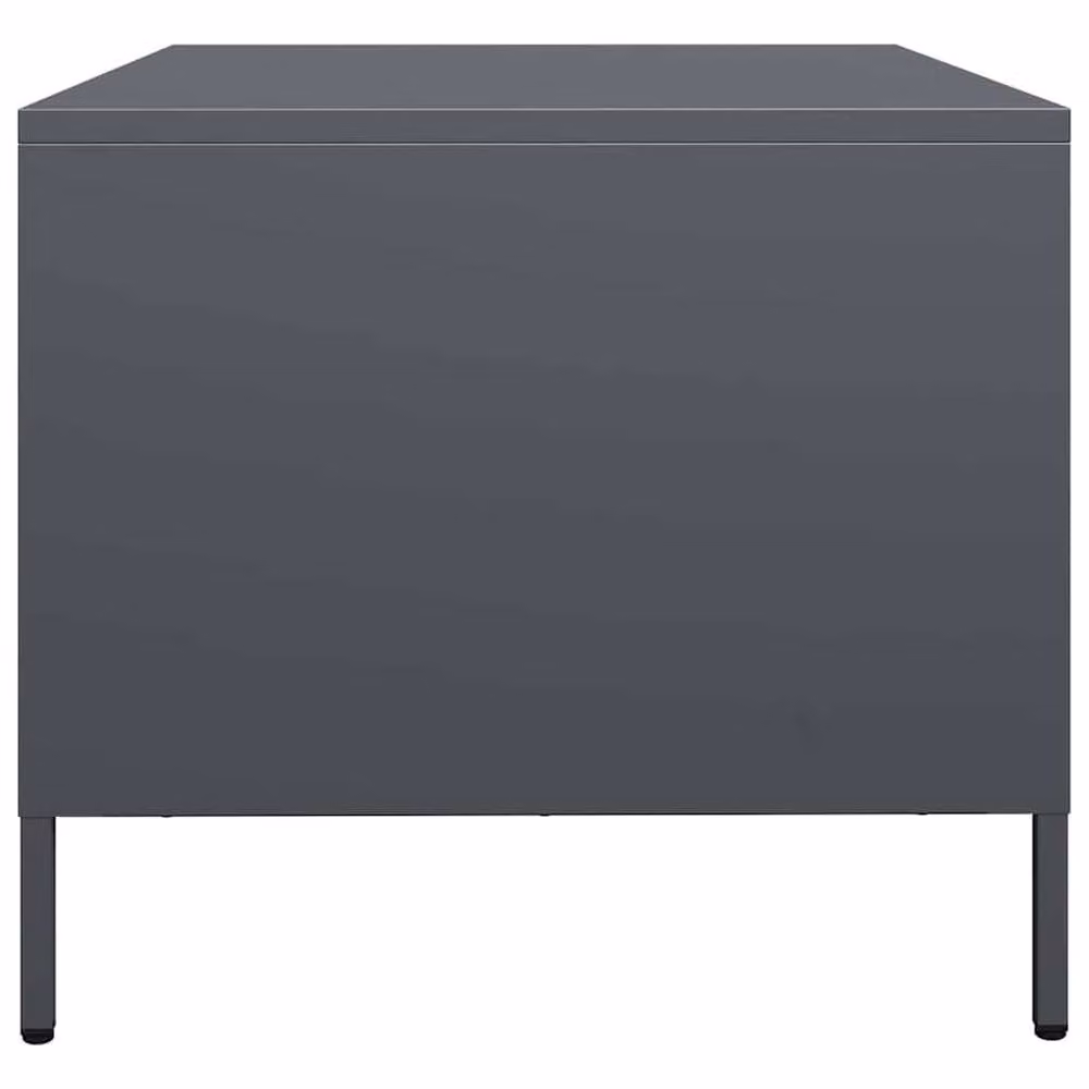 Berkfield Home Sturdy Coffee Table in Anthracite Grey, W/D/H: 68.5 x 50 x 43.5 cm – 5