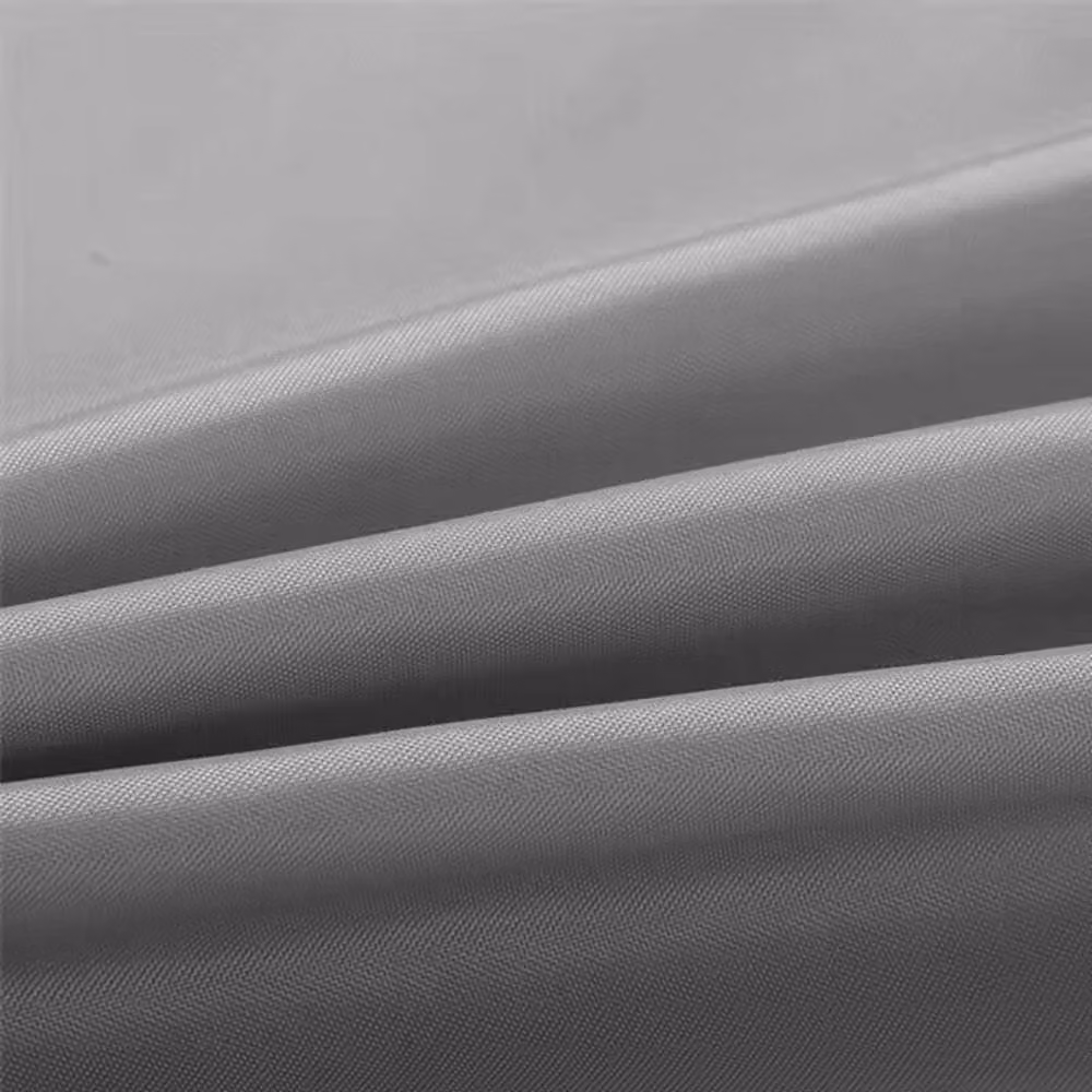 NESTLUNE Waterproof Grey Fabric Shower Curtain with Hooks, W/H: 180 x 180 cm – 3