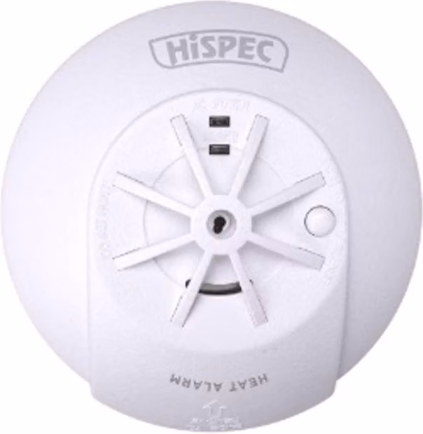 Hi-Spec Hssa/He/Ff10 Mains Power Interconnectable Fast Fix Heat Detector in White