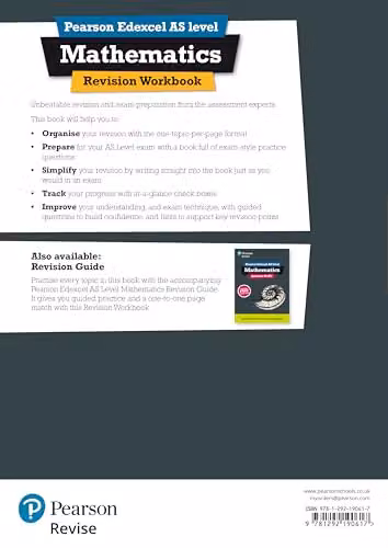 Pearson REVISE Edexcel AS Maths Revision Workbook for 2027 and 2028 Exams – 2