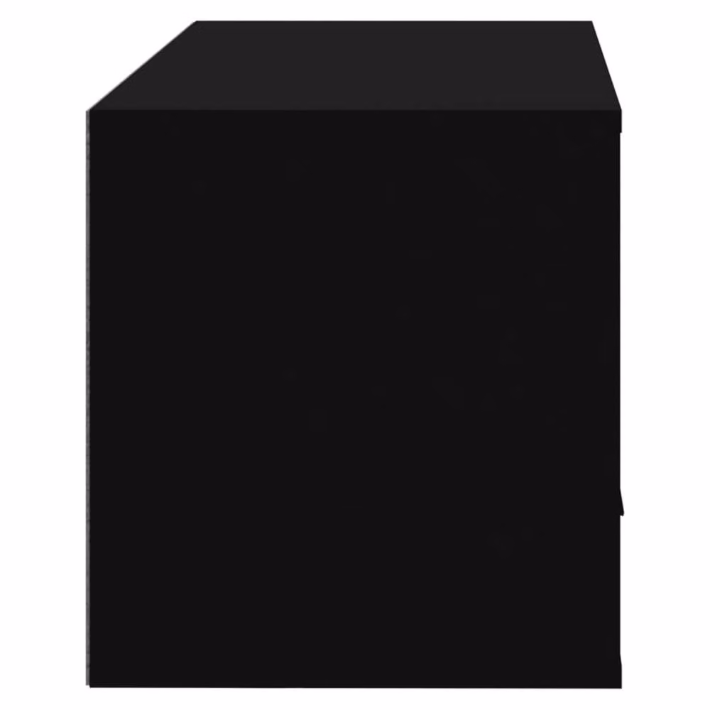 Berkfield Home Modern Wall-mounted Shoe Cabinet in Black, W/D/H: 70 x 35 x 38 cm – 4
