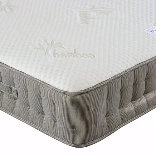 Bedmaster Bamboo Vitality Hybrid Pocket Sprung Memory Foam Mattress in Brown, W/D/H: 180 x 200 x 25 cm – 1