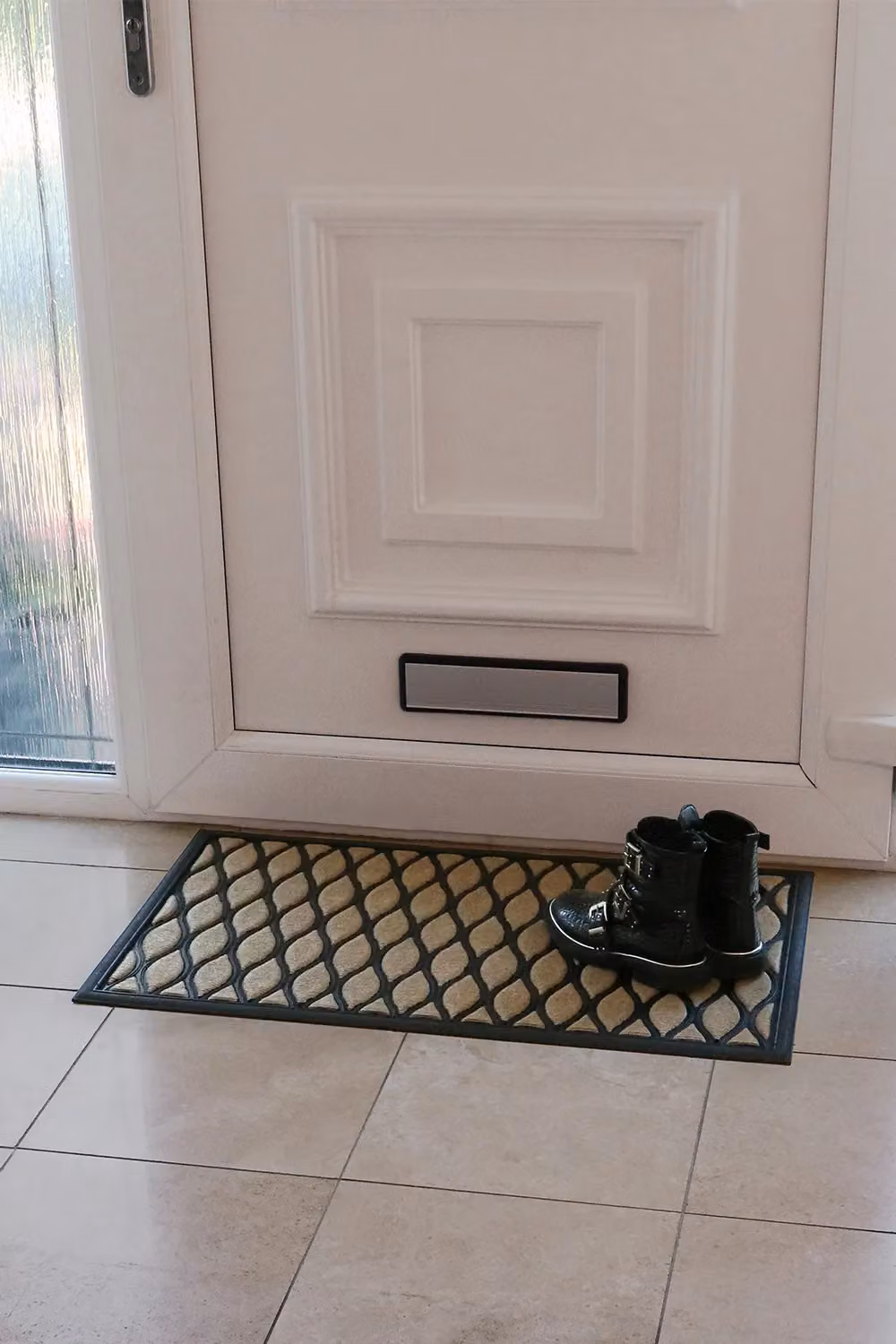 JVL Vienna Rubber Backed Scraper Doormat, Brown, W: 45 cm, D: 75 cm – 2