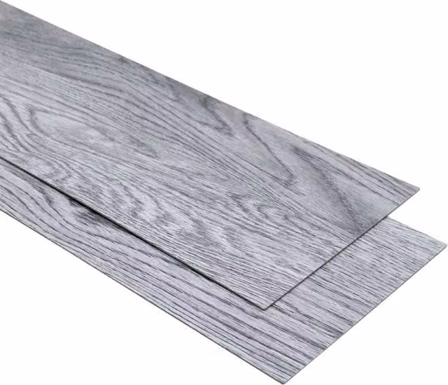 Living and Home Grey Wood Effect Self Adhesive Flooring Planks, 36 Pieces – 1