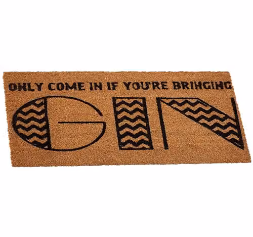 Orsina Graphic Coir Doormat with Non-Slip PVC Backing, Brown/Beige/Black, W: 100 cm, D: 60 cm, H: 2 cm