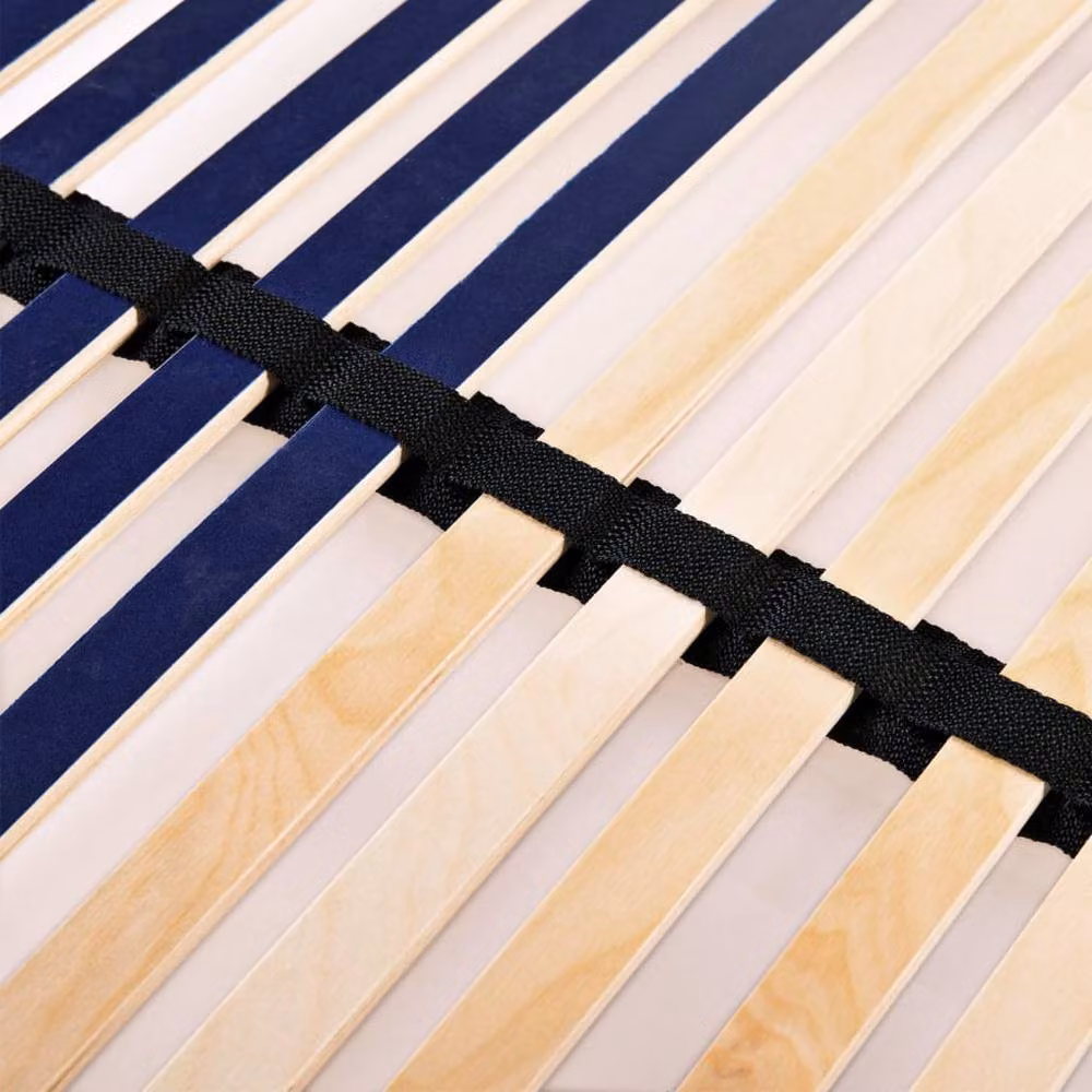 Berkfield Home 7-Zone Slatted Bed Base with 42 Wood Slats, Brown, W: 100 cm, L: 200 cm – 4