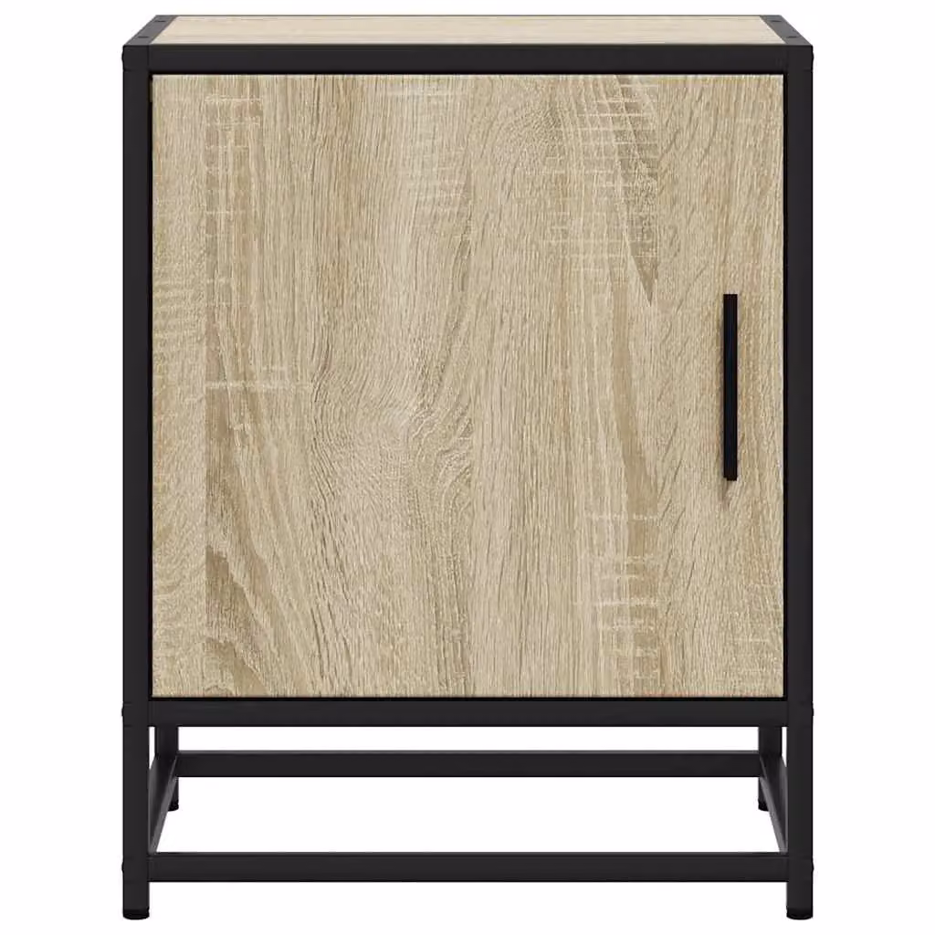 Berkfield Home Set of 2 Bedside Cabinets in Sonoma Oak Brown, W/D/H: 40 x 31 x 50 cm – 5