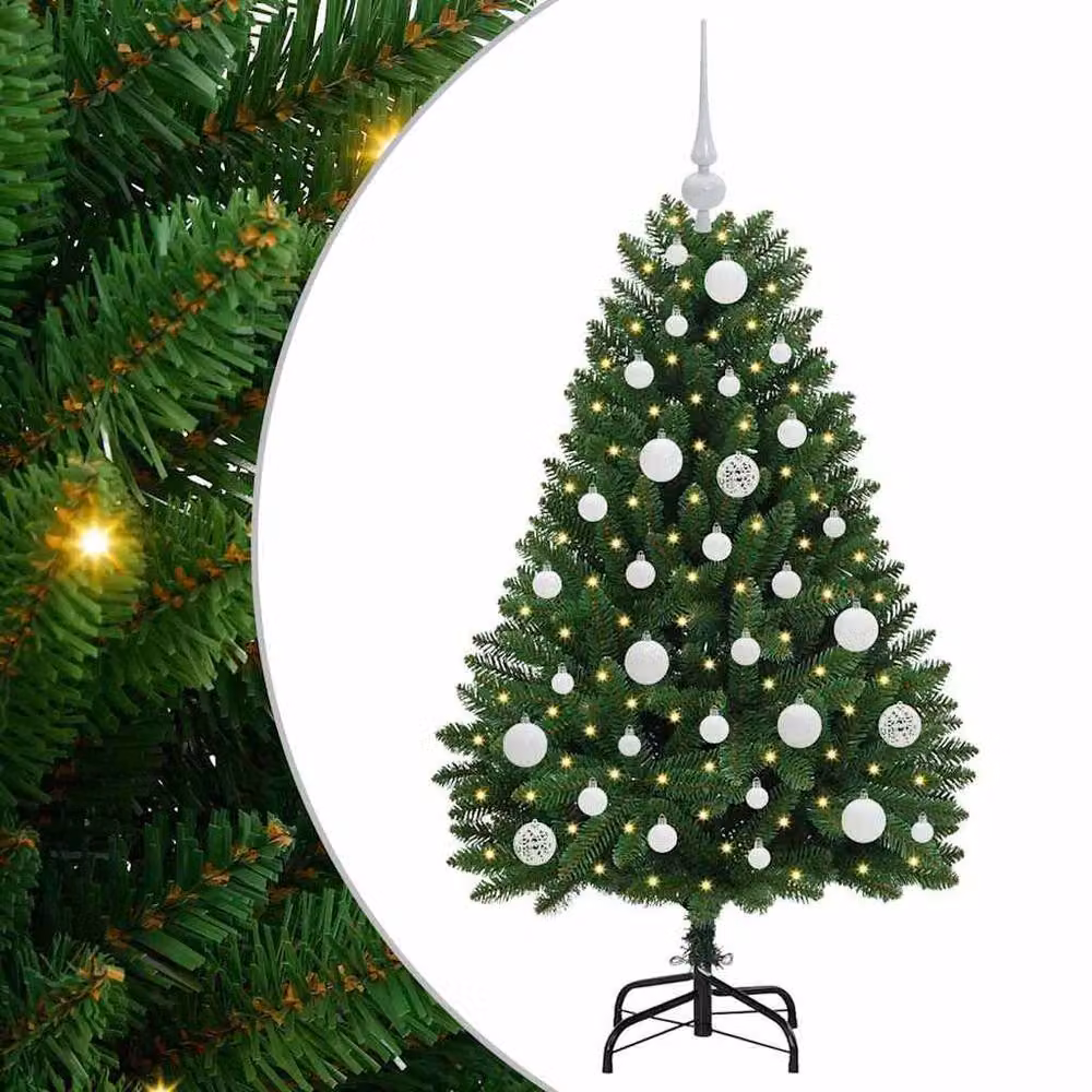 Berkfield Home Artificial Green Christmas Tree with Stand, Height: 120 cm – 2
