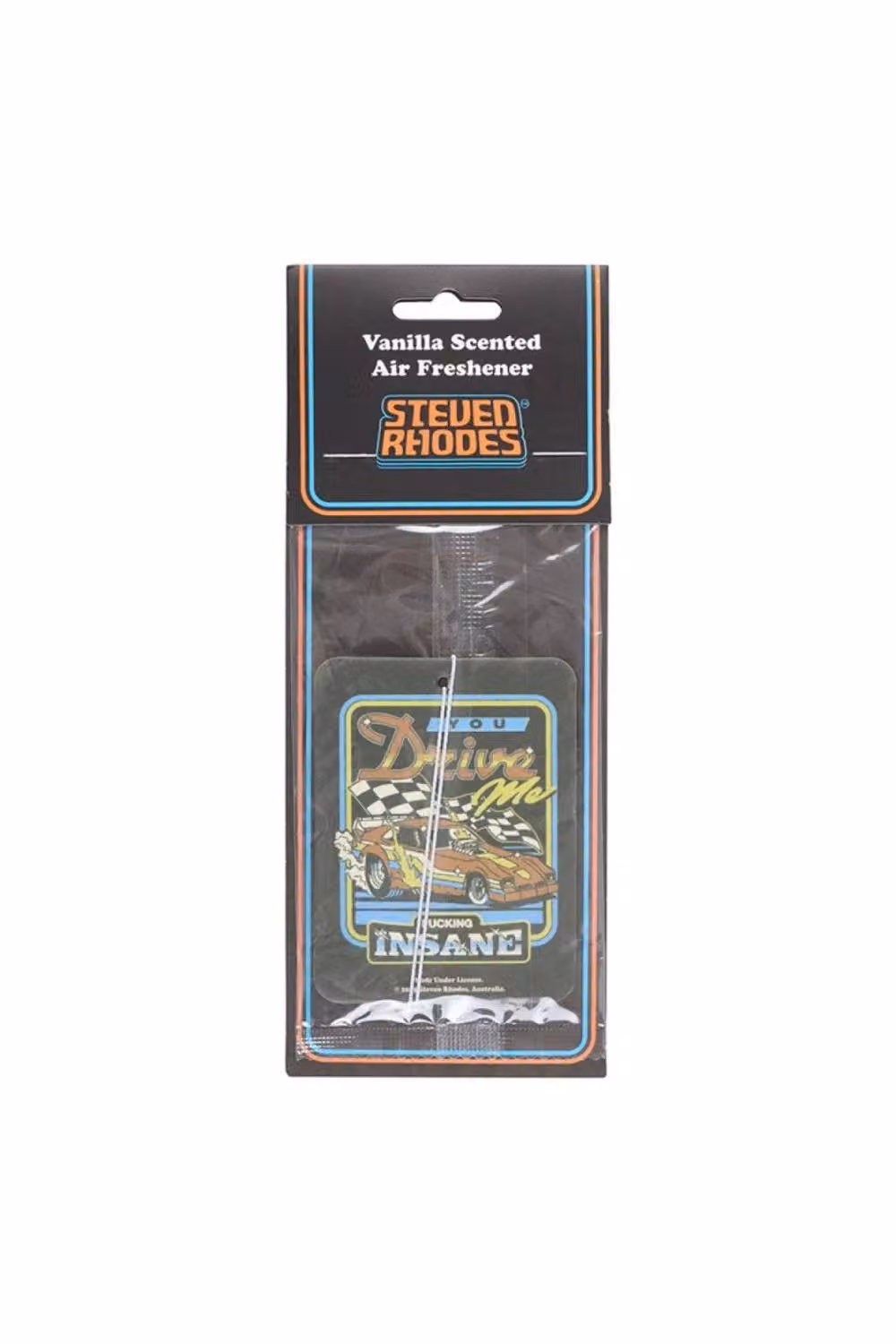 KDMD You Drive Me Insane Vanilla Air Freshener - Retro Car Scent in Black – 2