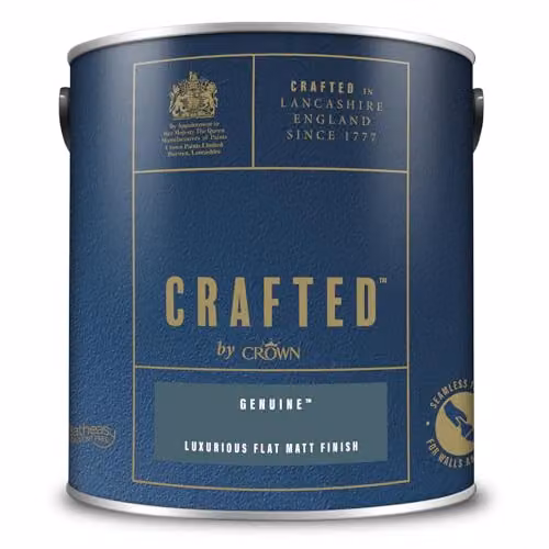Crown Crafted Matt Emulsion Petrol Blue Water Based Paint 2.5L – 3