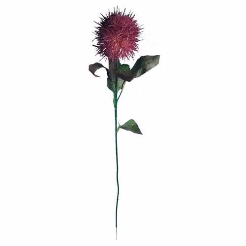 Leaf Design Purple Globe Thistle Artificial Flowers, Height: 70 cm – 2