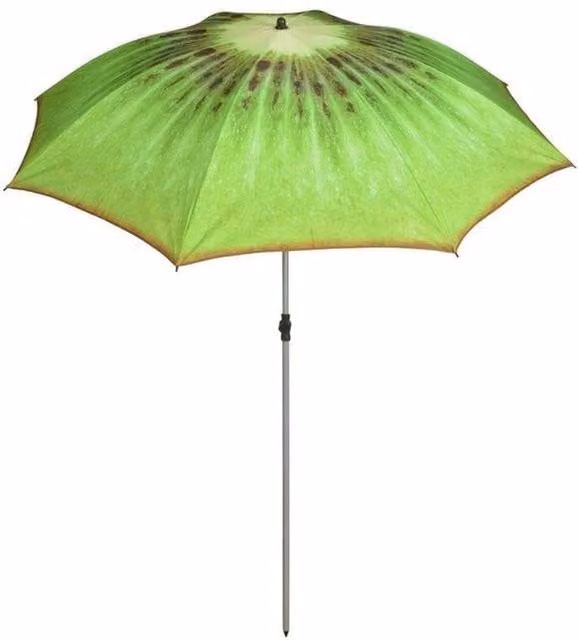 Fallen Fruits Kiwi Parasol in Green