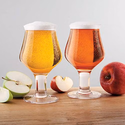 Final Touch Set of 2 Stemmed Hard Cider Glasses, 475ml, Transparent – 2