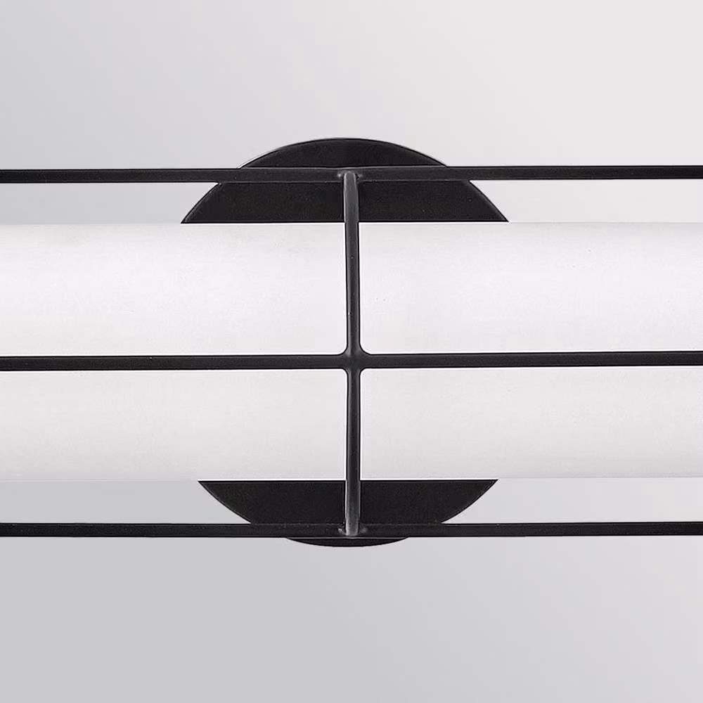 Netlighting Saylor Medium Integrated LED Wall Light in Matte Black, 3000K, IP44 – 2