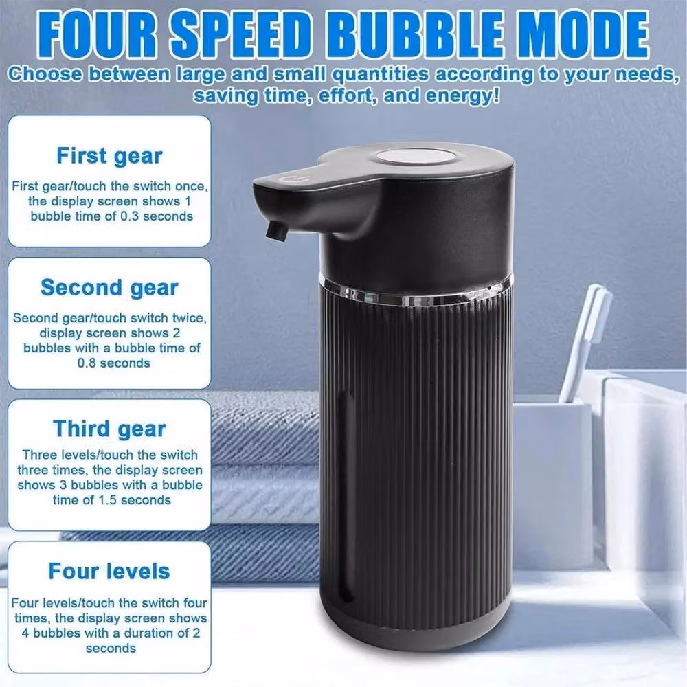 Kelvenix Black Automatic Touchless Soap Dispenser 420ml – 2