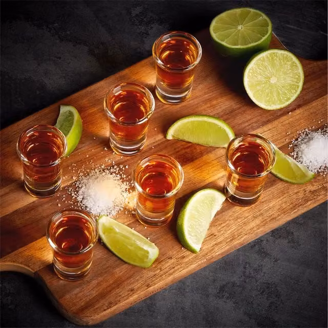 VonShef Set of 6 Transparent Shot Glasses