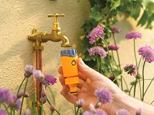 Hozelock Non-Return Tap Connector 1/2 inch, Yellow – 2