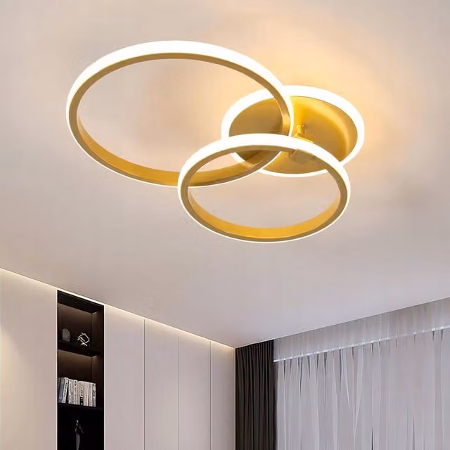 COMELY 42W LED Round Ceiling Light in Gold and White with Warm White Light – 1
